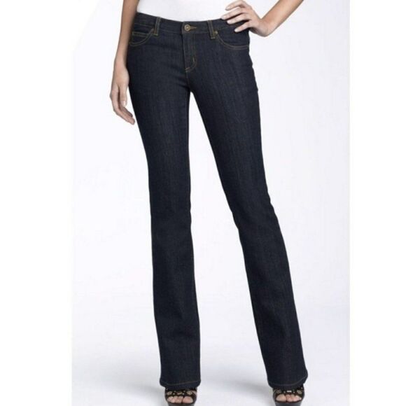 Michael Kors Jeans Gold Sausalito Boot Cut Stretch Sz 8 - Picture 2 of 12